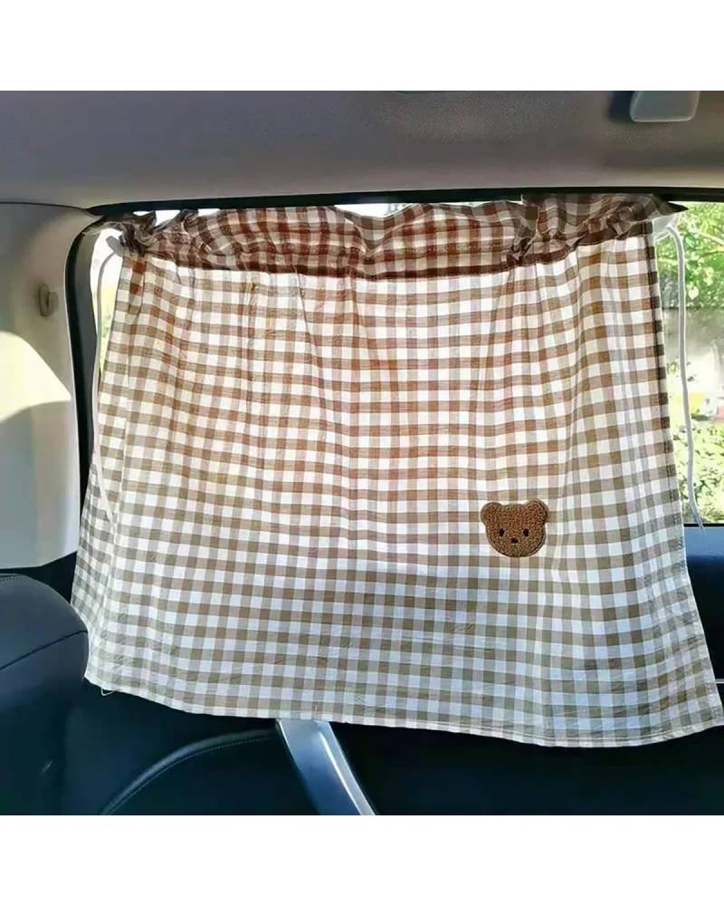 Auto Sonnenschutz Vorhang Bär Plaid Auto Vorhang Sonnenschutz Sonnenschutz Im Auto Vorhang Seitenfenster Sonnenschirme Auto Sonnenblende von MNNZHG