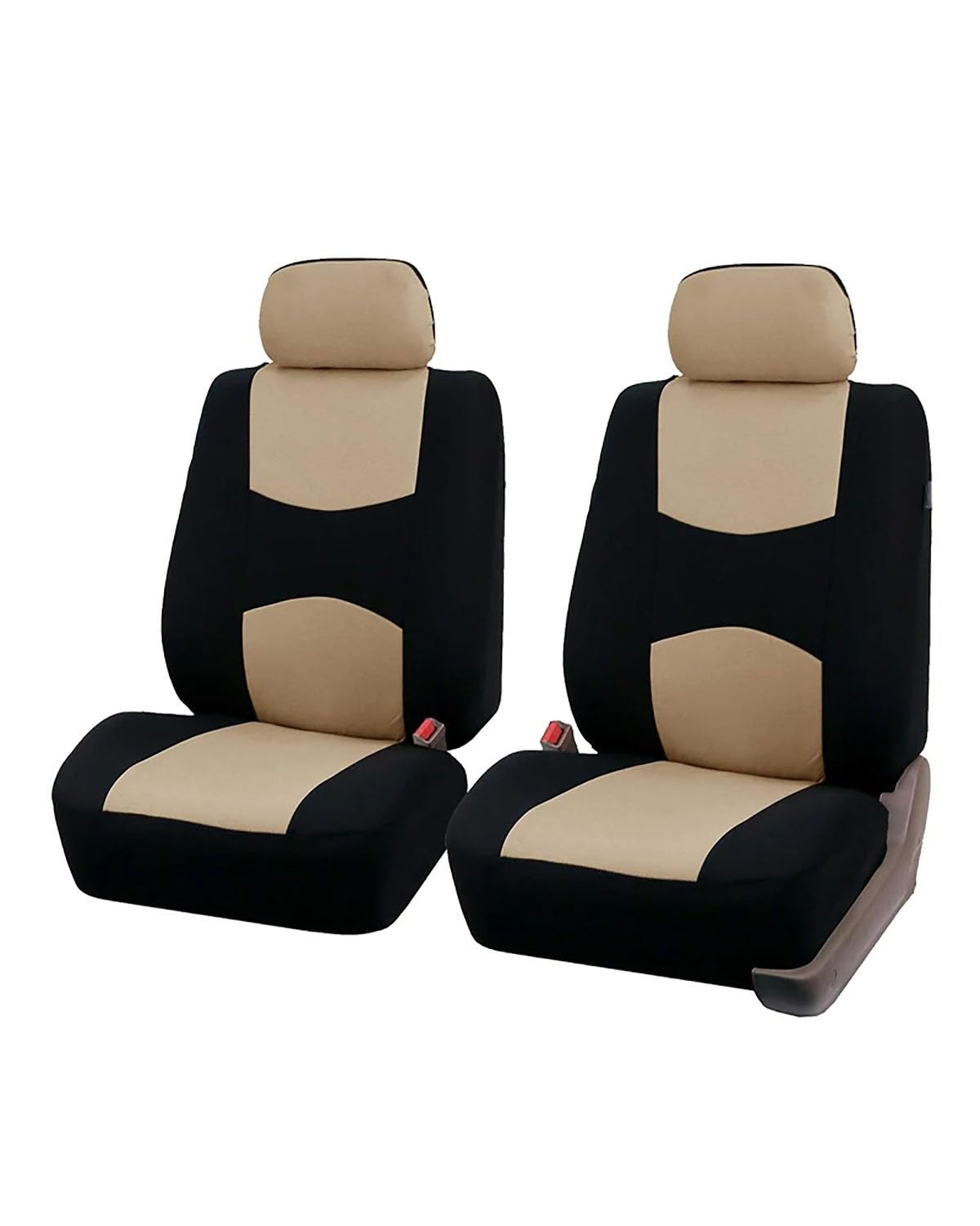 Autositzbezüge 1+2 Sitzbezüge Roter Autositzbezug LKW-Innenzubehör Für Renaultes Für Peugeot Für Vivaro Für Peugeot Für Vauxhall Vivaro Autositzbezug(-04-BEIGE 2 Pieces) von MNNZHG