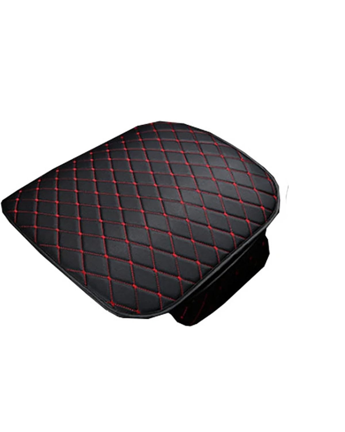 Autositzbezüge Auto Sitzbezug PU Leder Weiche Auto Sitzkissen Protector Vorne Hinten Sitzbezug Set Atmungsaktive Pad Matte Auto Innen Zubehör Autositzbezug(-o6-1Pc Front Red Line) von MNNZHG