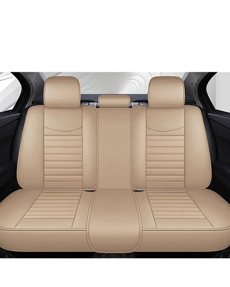 Autositzbezüge Autositzbezüge Universal-Sitzbezug Schutz Für Autos Sitzbezug Kissen Sitze Auto-Teppichpolster Auto-Zubehör Autositzbezug(-06-Beige Rear 1pc) von MNNZHG