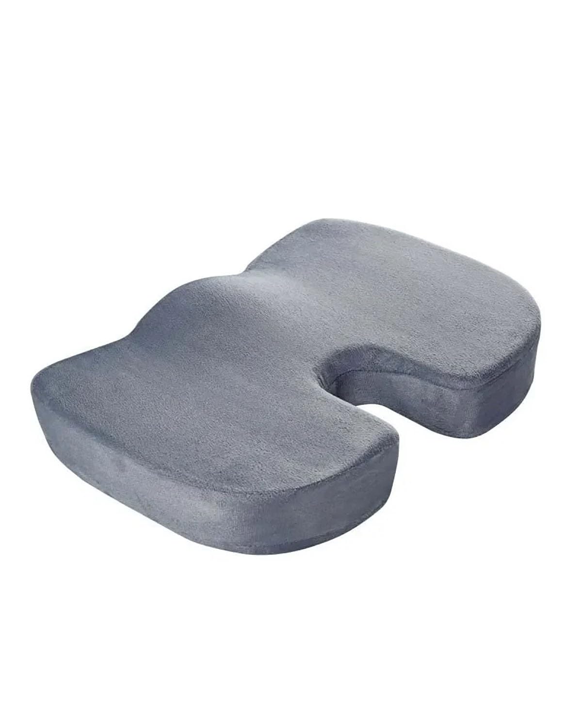 Autositzbezüge Büro Steißbein Orthopädische Stuhl Massage Pad Memory Foam Sitzkissen Für Home Auto Sitzbezug Autositzbezug(-03-Grey Plush) von MNNZHG