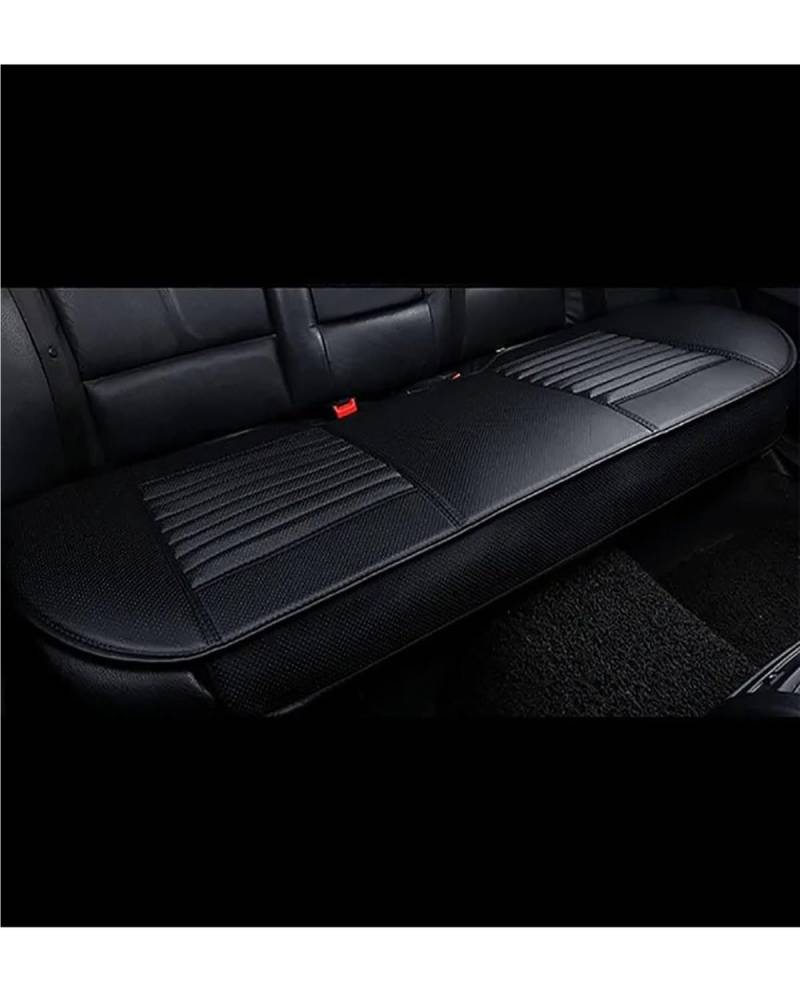 Autositzbezüge Ledersitzbezüge Autokissen Four Seasons Autos Sitzbezug Universal Pad Matten Schutz Für Autositz Autozubehör Autositzbezug(-08-1pc Rear Black) von MNNZHG