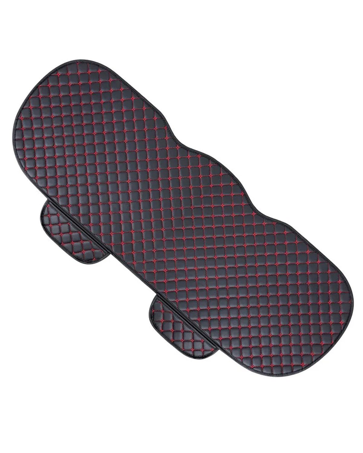 Autositzbezüge Sitzbezüge Auto Set Leder Universal Autositzbezug Schutz Autositze Kissen Matten Stuhlschutz Teppichpolster Zubehör Autositzbezug(08-Red Rear 1pc) von MNNZHG