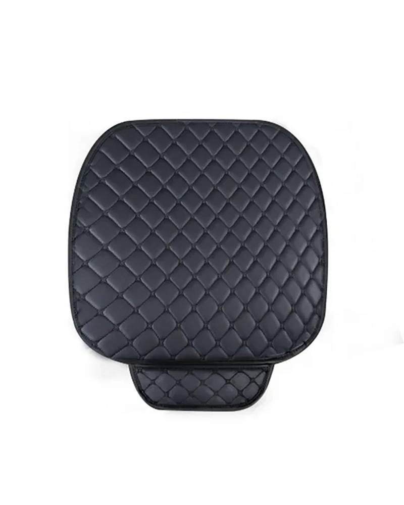 Autositzbezüge Universal Auto Sitzbezug Set Leder Auto Sitzbezüge Schutz Auto Sitze Kissen Pad Matten Stuhl Protector Auto Zubehör Autositzbezug(01-Black Thread Front) von MNNZHG