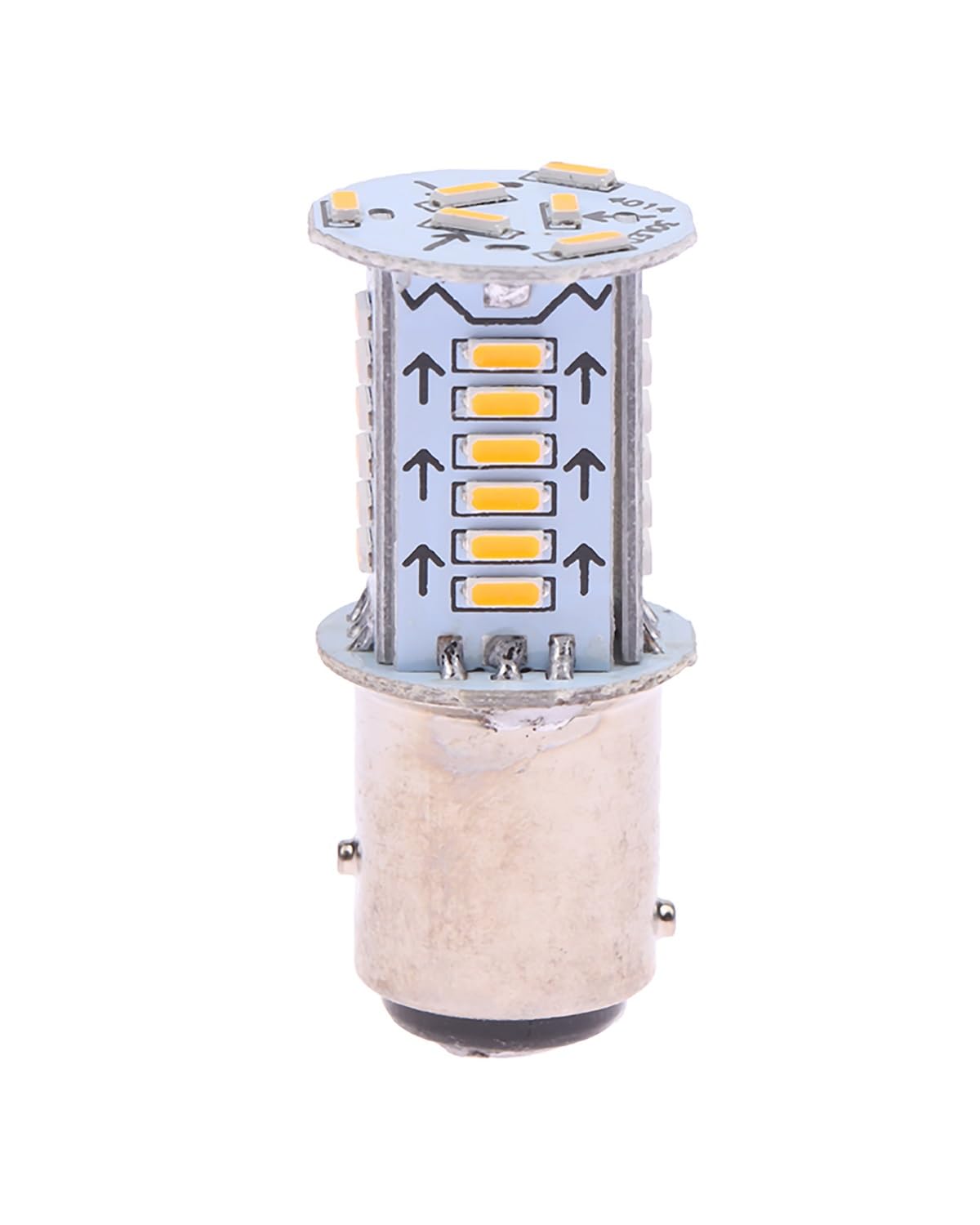 Für Mini Blinker Motorrad 1Pc 1157 Strobe Bremse BAY15D Birne 30SMD Wasser Flash Rückfahr Parkplatz Auto Blinker Rücklicht Motorrad Motorrad rücklicht(Yellow) von MNNZHG