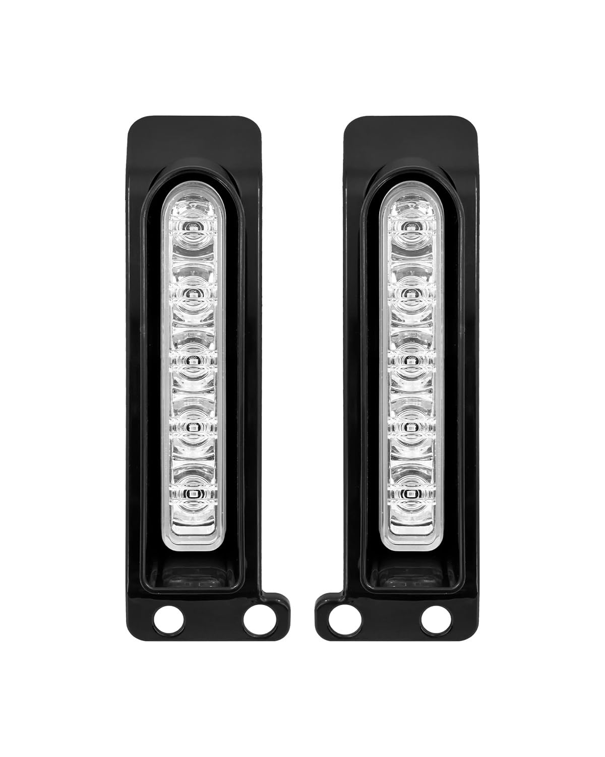 Für Mini Blinker Motorrad Für Touring Electra Glide FLHTK 2014-23 Motorrad Satteltasche Seitenfüller Kotflügel Hinten Blinker Bremslauflampe Motorrad rücklicht(Chrome Fender) von MNNZHG