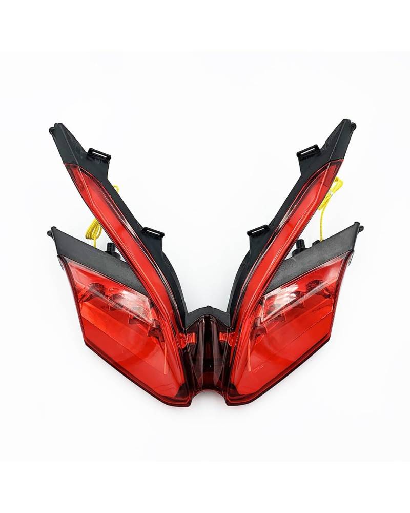 Für mini blinker motorrad Für DUCATI 899 959 1199/S/R 1299 Panigale 1199R Motorrad Zubehör Integrierte Schwanz Bremse Blinker motorrad rücklicht(Red) von MNNZHG