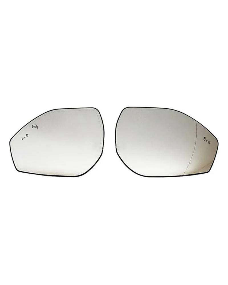 Umkehrlinse Rückfahrglas Spiegel Autospiegel Rückspiegel Heizung Toter Winkel Zusatzlinse Spiegel Spiegelglas Für Fordes Für Explorer 20-22 Modelle(1 Pair Heated) von MNNZHG