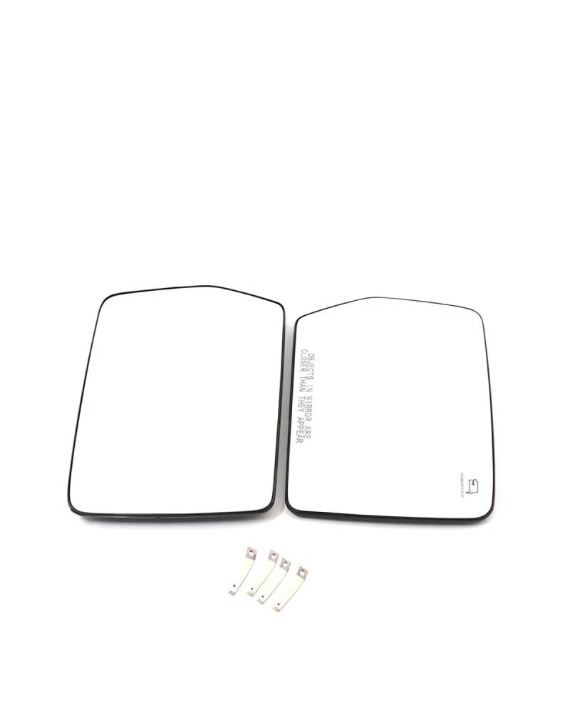 Umkehrlinse Rückfahrglas Spiegel Beheizte Seitenspiegelglaslinse, Türflügel, Rückspiegelglas Für Ford Für F-150 Für F150 2004-2010(Right and Left) von MNNZHG