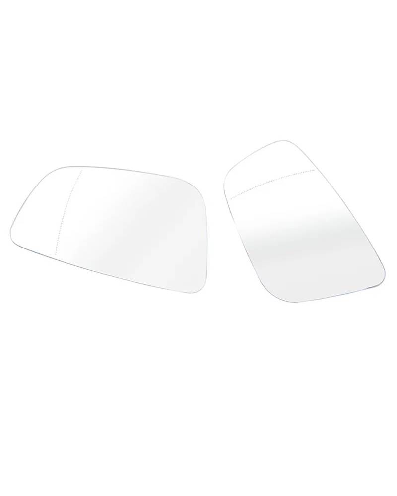 Umkehrlinse Rückfahrglas Spiegel Beheiztes Seitenrückspiegelglas, Beheiztes Spiegelobjektiv Für 3er G20 G21 5er G30 G317er G11 G12(White Pair) von MNNZHG