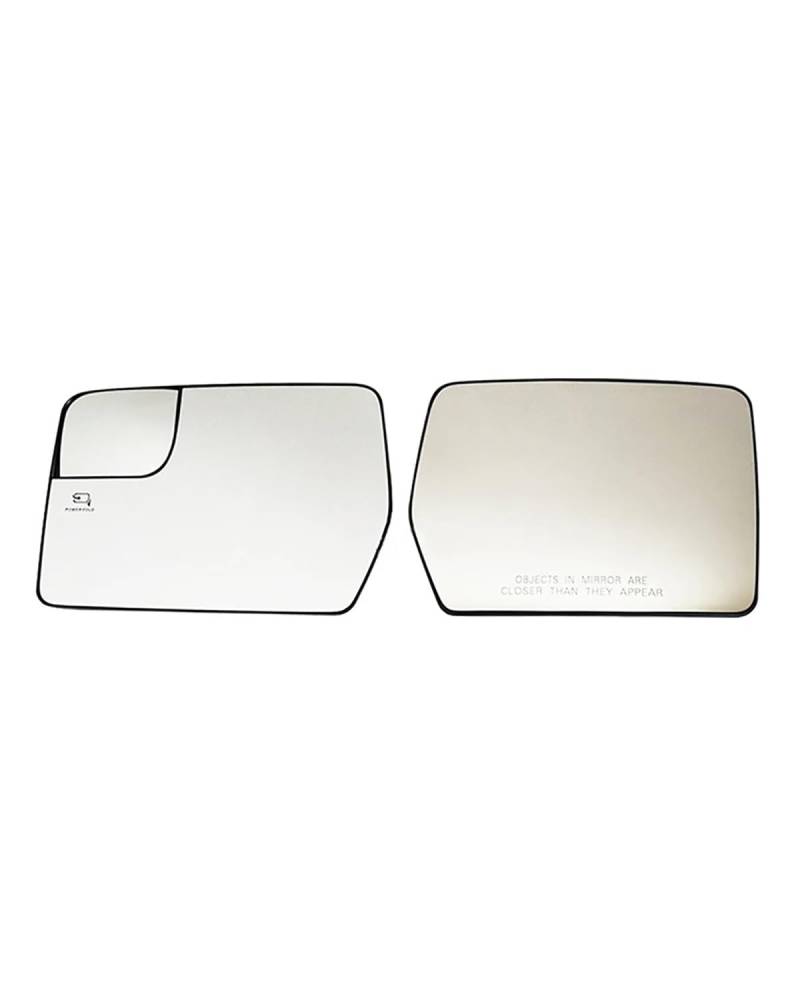 Umkehrlinse Rückfahrglas Spiegel Beheiztes Seitenrückspiegelglas, Beheiztes Spiegelobjektiv Für Ford Für F150 Für F-150 2004-2014(Pair) von MNNZHG