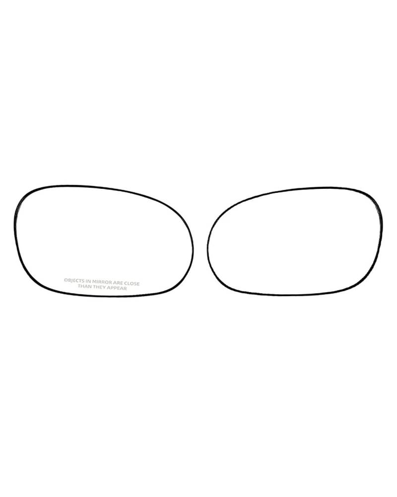 Umkehrlinse Rückfahrglas Spiegel Für Dodges Für Challenger 2008-2022 Heizung Seite Spiegel Glas Objektiv Links Rechts Tür Flügel Rückspiegel Glas(1 Pair) von MNNZHG