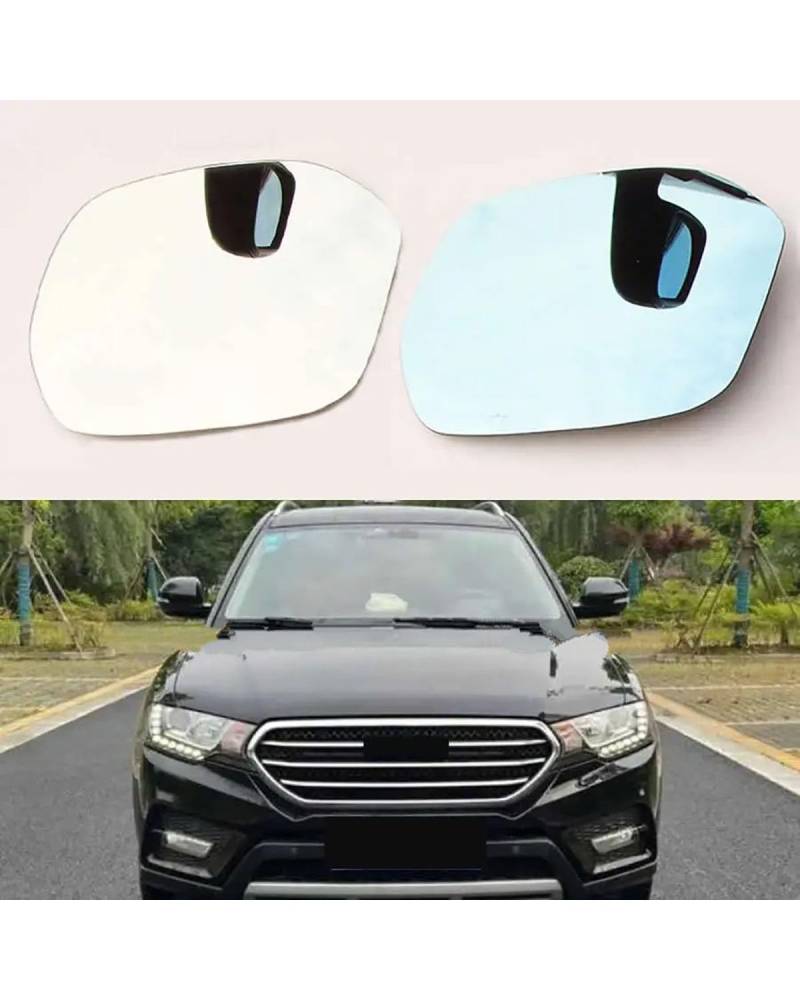 Umkehrlinse Rückfahrglas Spiegel Für Great Für Wall Für Haval H6 Coupe 2017-2020 Außenspiegel Reflektierende Glaslinse Rückspiegellinsen Heizung(1PCS Left Blue) von MNNZHG