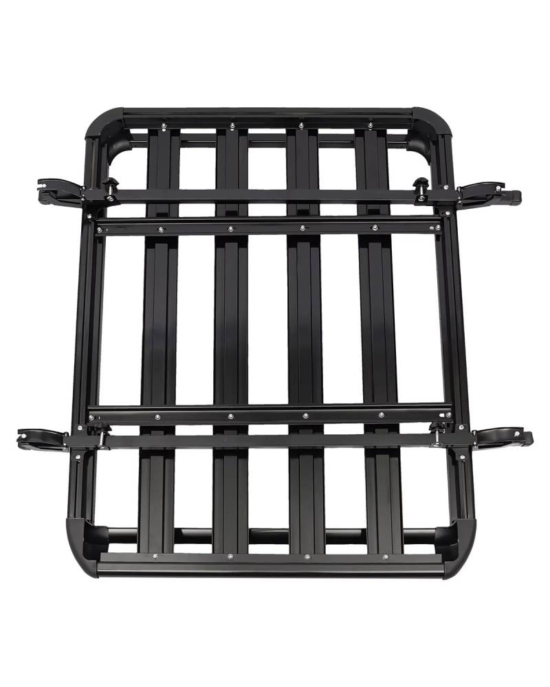 dachgepäckträger Auto 127x97cm/140 * 100cm/160 * 100cm Universal Auto Dach Rack Korb Tablett Gepäck Fracht Träger Aluminium dachträger universal(127x97cm) von MNNZHG