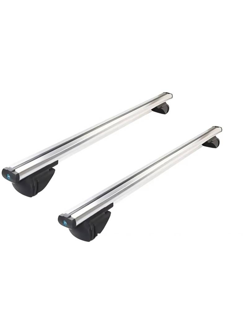 dachgepäckträger Auto 2PCS 120 130Cm Universal Auto Dach Rack wasserdichte Dach Korb Lagerung Gepäck Unterstützung Für SUV Dach Rack Auto Zubehör dachträger universal(2PCS 130cm White) von MNNZHG