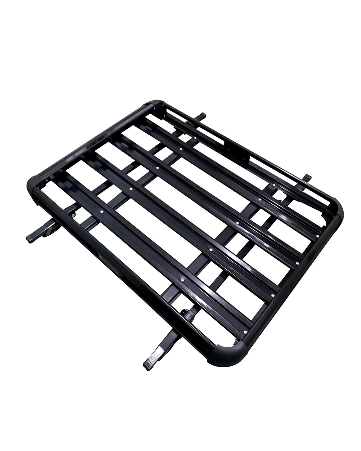 dachgepäckträger Auto Aluminiumlegierung 160 * 100 cm Doppelstock-Autodachträger SUV RoofAluminum Alloy Cargo Carrier Basket Cargo Dachträger dachträger universal(Black 160x100cm) von MNNZHG