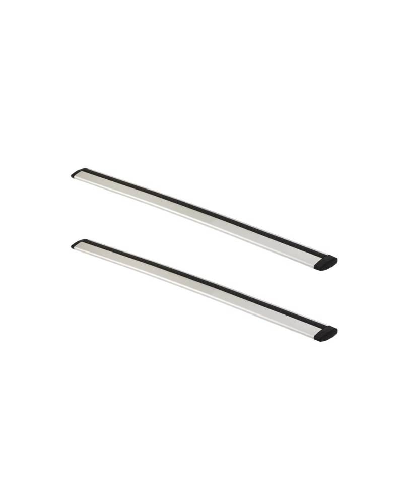 dachgepäckträger Auto Autodachträger Laststange Aluminium Universal Auto Wing Bar Materialien Für Schwarz Und Silber Länge 120 cm 130 cm 140 cm dachträger universal(Black 120cm -8cm) von MNNZHG