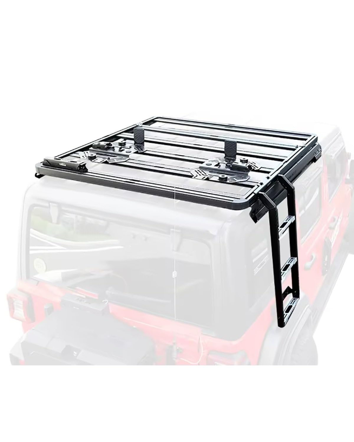 dachgepäckträger Auto Für Wrangle Für JL Dachträger 4x4 Abnehmbares Auto Mit Leiter-Auto-Gepäckhalter dachträger universal von MNNZHG