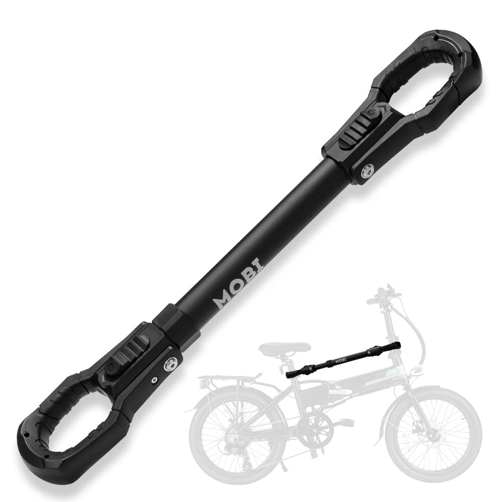 MOBI OUTDOOR E-Bike-Rahmen-Adapter, passend für bis zu 31,8 kg für E-Bike-Anhängerkupplung, verstellbarer Aluminium-Adapter mit Gummi-Haken, passt verschiedene Fahrradrahmen, Damen-BMX- und von MOBI OUTDOOR