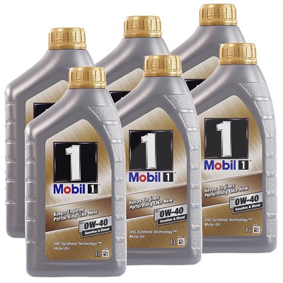 Mobil 1 6x 1 L FS 0W-40 [Hersteller-Nr. MO153672] von MOBIL 1