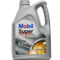 MOBIL Motoröl Mobil Super 3000 Formula F 0W-30 Inhalt: 5l, Vollsynthetiköl 154487 von MOBIL