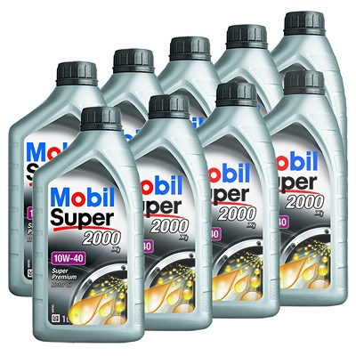 Mobil 9x 1 L Super 2000 X1 10W-40 [Hersteller-Nr. 150562] von MOBIL