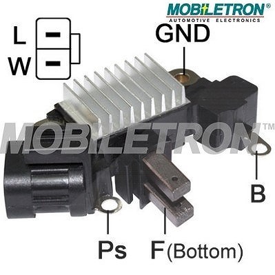 Mobiletron Generatorregler [Hersteller-Nr. VR-H2000-50] für Honda, Opel, Peugeot, Vauxhall von MOBILETRON