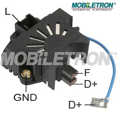 Mobiletron Generatorregler [Hersteller-Nr. VR-PR2000H] für Citroën, Peugeot, Talbot, Fiat, Volvo von MOBILETRON