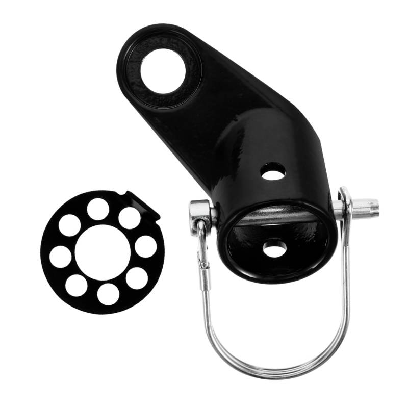 1 Satz Anhängerkupplung Fahrrad Werkzeug Kupplung Für Fahrradanhänger Adapter Zur Befestigung Von Fahrradanhängern Zugkopf Fahrradanhängergelenk Anhänger-montageadapter Black Stahl MOBUTOFU von MOBUTOFU