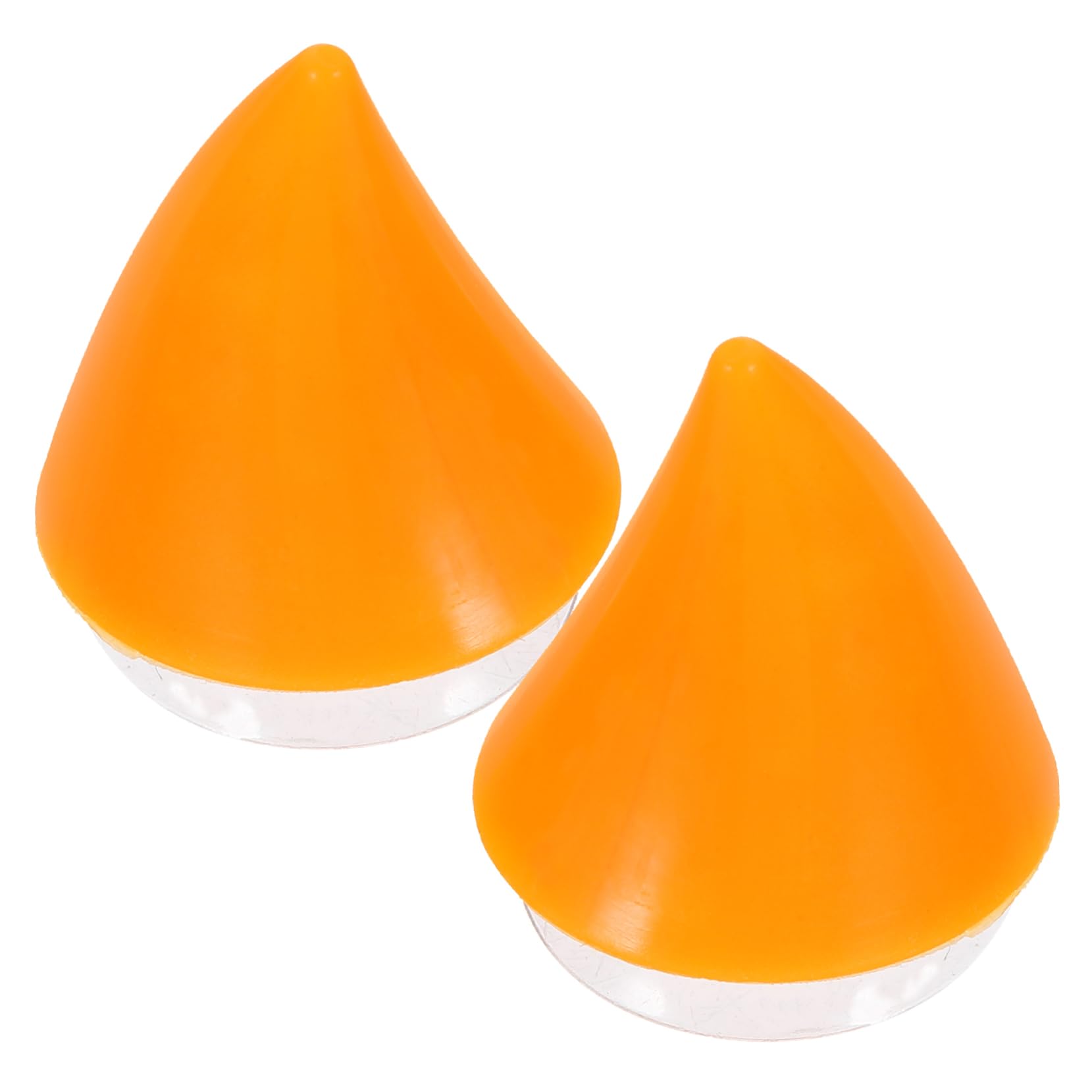 MOBUTOFU 2st Zubehör Für Fahrradhelme Hörner Für Helm Wiederverwendbares Helmhorn Helmhörner Für Party Helmhörner Mit Kleber Helmzubehör Für Motorradhelm Skizubehör Helm Horn Plastik Orange von MOBUTOFU