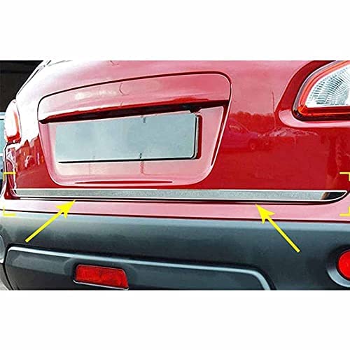 MOCATT Edelstahl Heckklappe Stylingleisten für Nissan Qashqai J10 2007 2008 2009, Abdeckleiste Zierleiste Dekoration Protektor Auto Styling Karosseriebeschläge von MOCATT