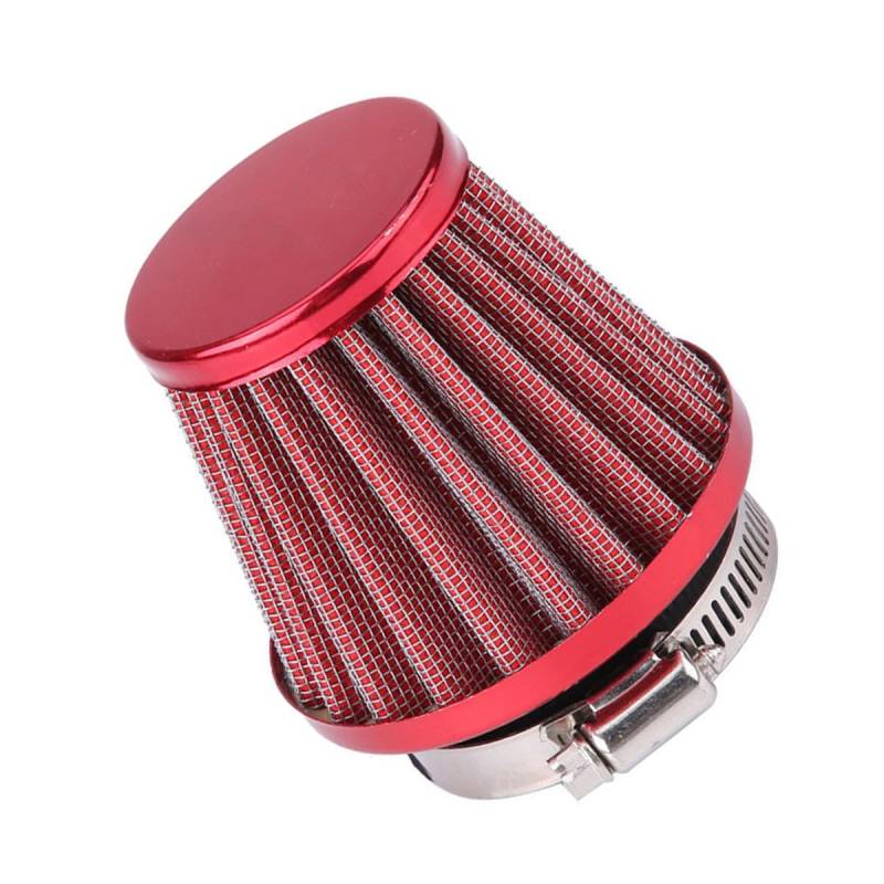 MOCNT Auto Luftfilter 41mm 42mm 43mm Auto Luftansaugfilter Turbo Entlüftungsfilter Motorrad Kaltluftansaugfilter Öl Kurbelgehäuse Filter Kaltluftfilter Entlüftung Filter Rot von MOCNT