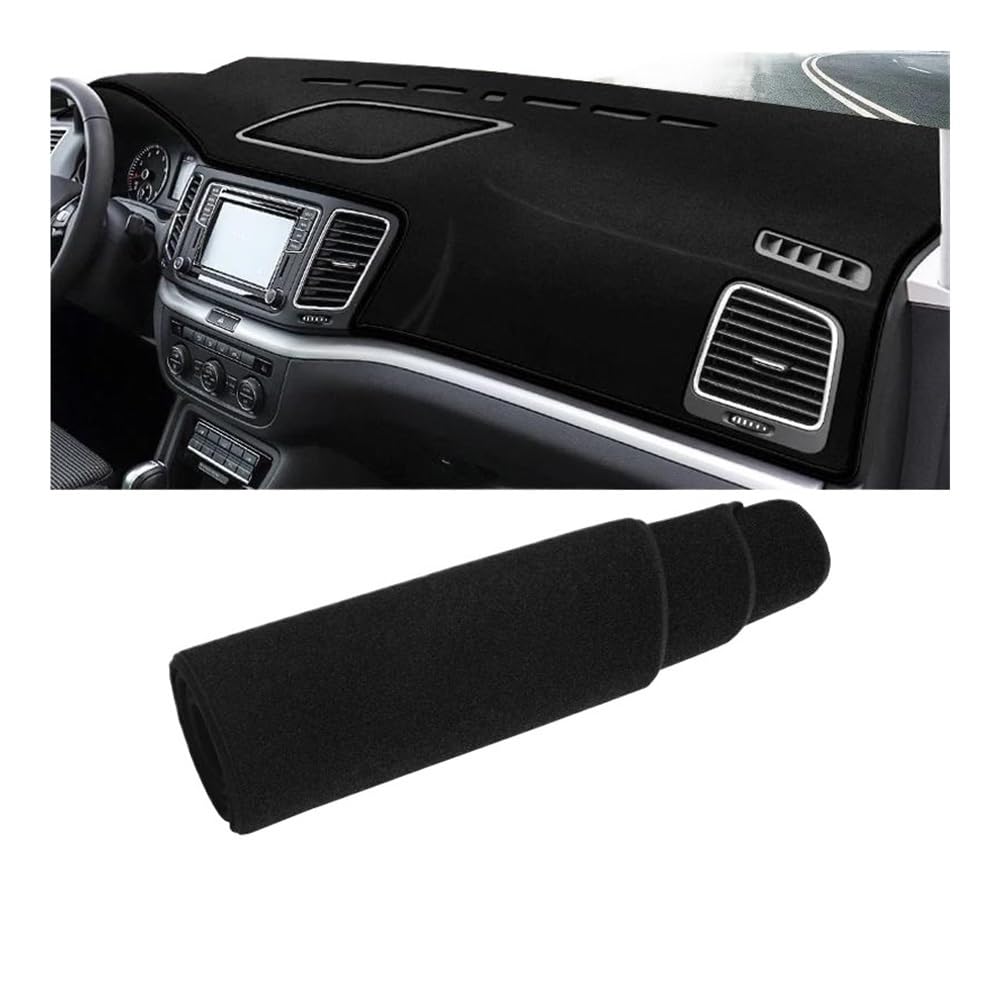 Armaturenbrettabdeckung Für Sharan 7N 2012 2013 2014 2015 2016 2017 2018 2019 Auto Dashboard Abdeckung Matte Instrument Teppich Pad Zubehör Auto Dash Mat Pad(A Black Side) von MODADA