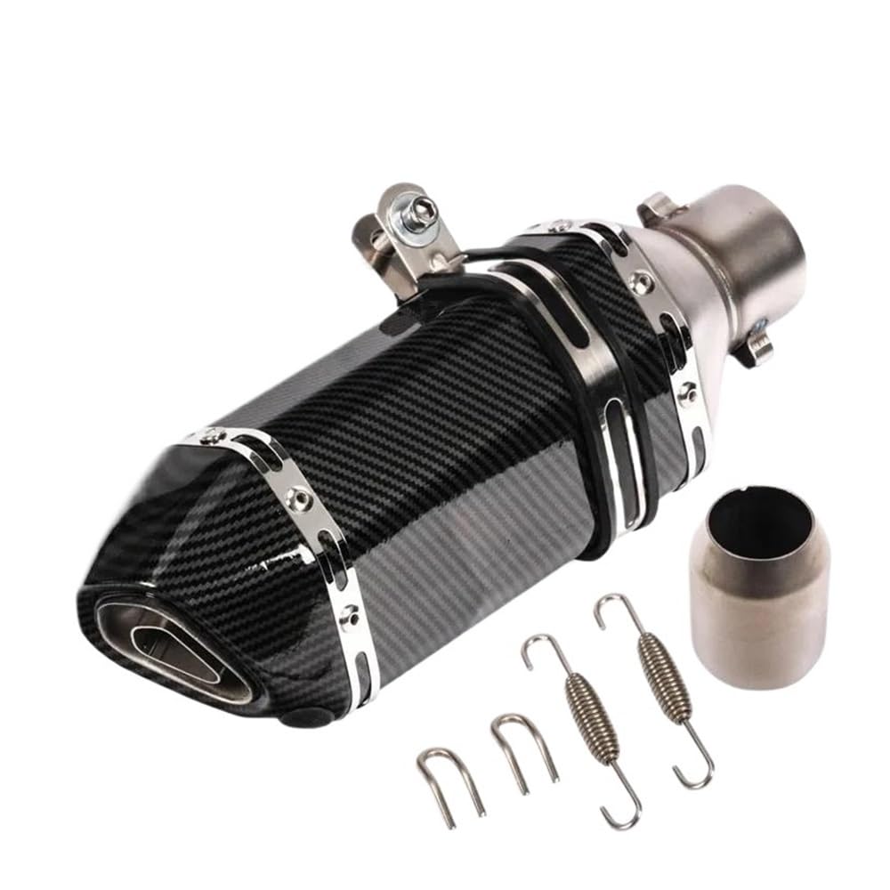 Motorrad Endschalldämpfer Geändert Schalldämpfer Rohr Echappement Moto Db Mörder 51mm Universal Zubehör Moto Rcycle Auspuffrohr Für XJ6 Für MT07 09 03 Endschalldämpfer(1 UK,310mm) von MODADA