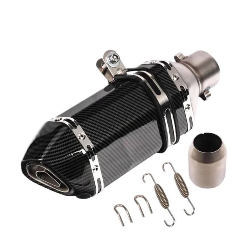 Motorrad Endschalldämpfer Geändert Schalldämpfer Rohr Echappement Moto Db Mörder 51mm Universal Zubehör Moto Rcycle Auspuffrohr Für XJ6 Für MT07 09 03 Endschalldämpfer(1 UK,310mm) von MODADA