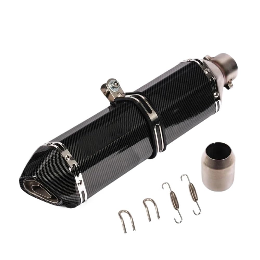 Motorrad Endschalldämpfer Geändert Schalldämpfer Rohr Echappement Moto Db Mörder 51mm Universal Zubehör Moto Rcycle Auspuffrohr Für XJ6 Für MT07 09 03 Endschalldämpfer(1 UK,470mm) von MODADA