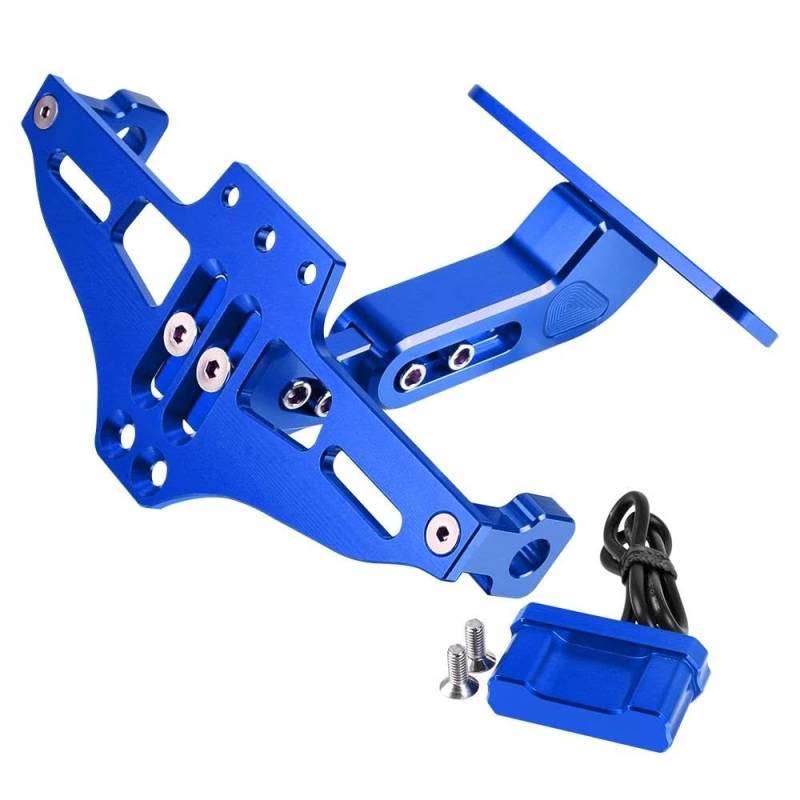 Motorrad Nummernschildhalterung Für CB600 CB900F Motor Hinten Halterung Kennzeichen Halterung Halter Indicator Für Hornet 250 CB600F CB599 CB650F(Blue) von MODADA