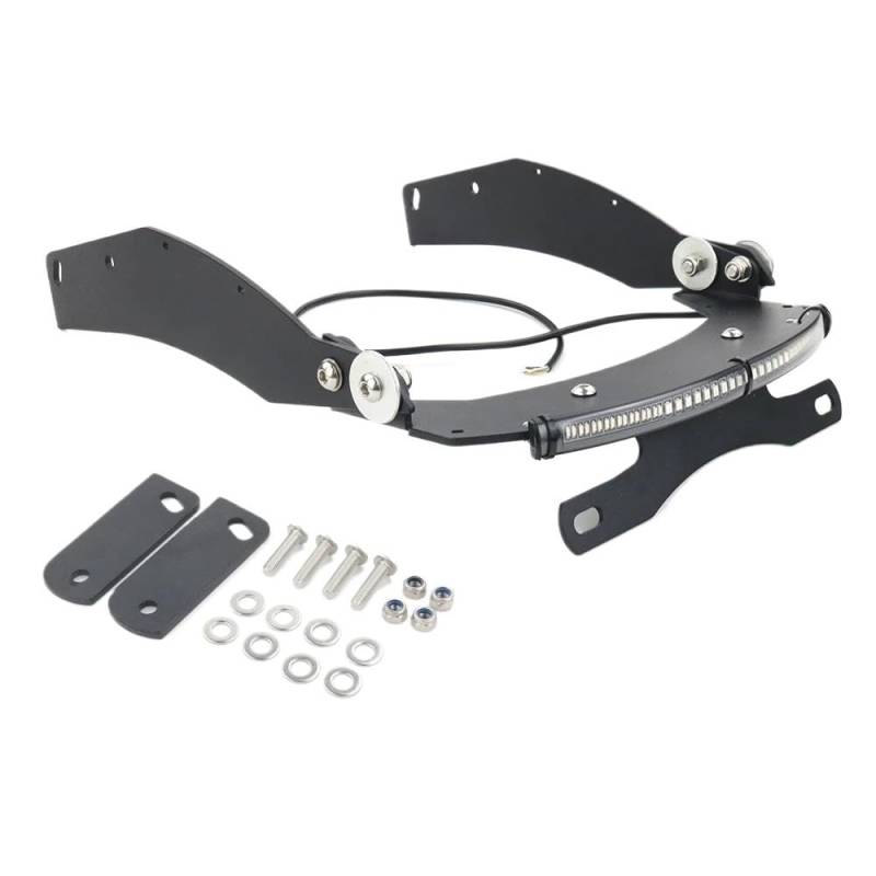 Motorrad Nummernschildhalterung Kennzeichenhalterung Halterung Für Nummernschild Für Fury VT1300CX 2010-2024 Motorrad Heckverkleidung Kotflügel-Eliminator-Kit von MODADA