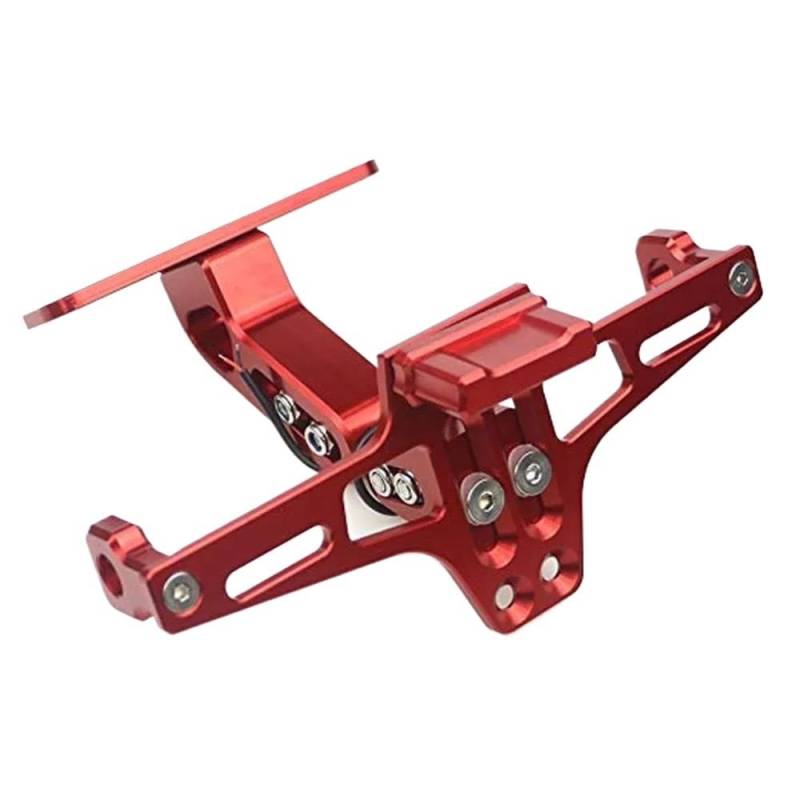 Motorrad Nummernschildhalterung SX Z800 Z250 Z300 Universal Hinten Kennzeichen Halterung Für Z650 Z750 Z800 Z900/RS Z1000(Rood) von MODADA