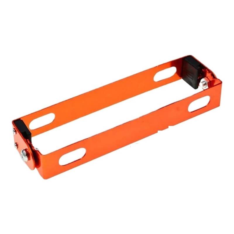 Motorrad Nummernschildhalterung Verstellbarer Motorrad-Kennzeichenhalter Motorrad-Kennzeichenhalterung Halterung Hinten Aluminiumlegierung Verstellbar(Orange) von MODADA