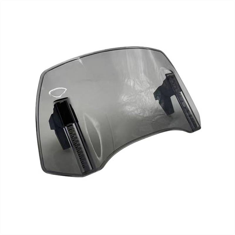 Motorrad Windschutzscheibe Motorrad Windschutzscheibe Verlängerung Einstellbare Spoiler Deflektor Fit Für NC750S NC700S CTX700 NSS750 Für Integra 750 Motorräder Deflektor(Light Smoke) von MODADA