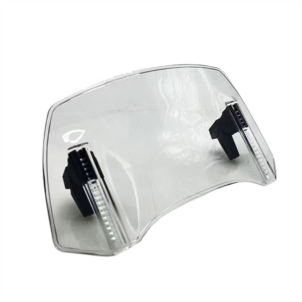 Motorrad Windschutzscheibe Motorrad Windschutzscheibe Verlängerung Einstellbare Spoiler Deflektor Fit Für NC750S NC700S CTX700 NSS750 Für Integra 750 Motorräder Deflektor(Transparent) von MODADA