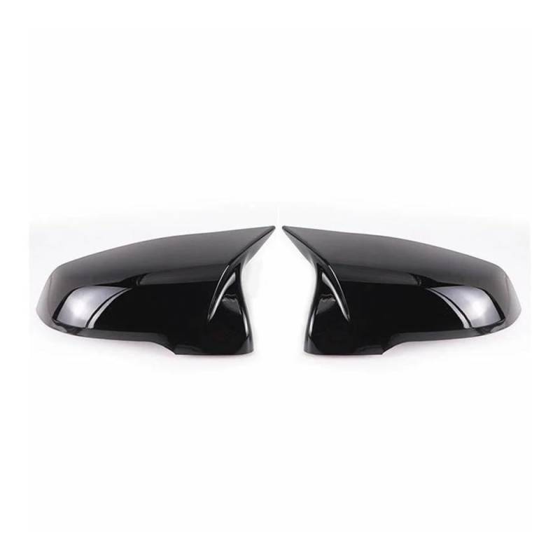 Seitenspiegel Abdeckkappen Für 1 2 3 4 X Serie Spiegelkappe Gloss Black Side Mirror Cover Cap Rearview -M4 Style F20 F21 F87 M2 F23 F30 F32 F36 X1 E84 Rückspiegelabdeckkappe(Black-2pcs) von MODADA