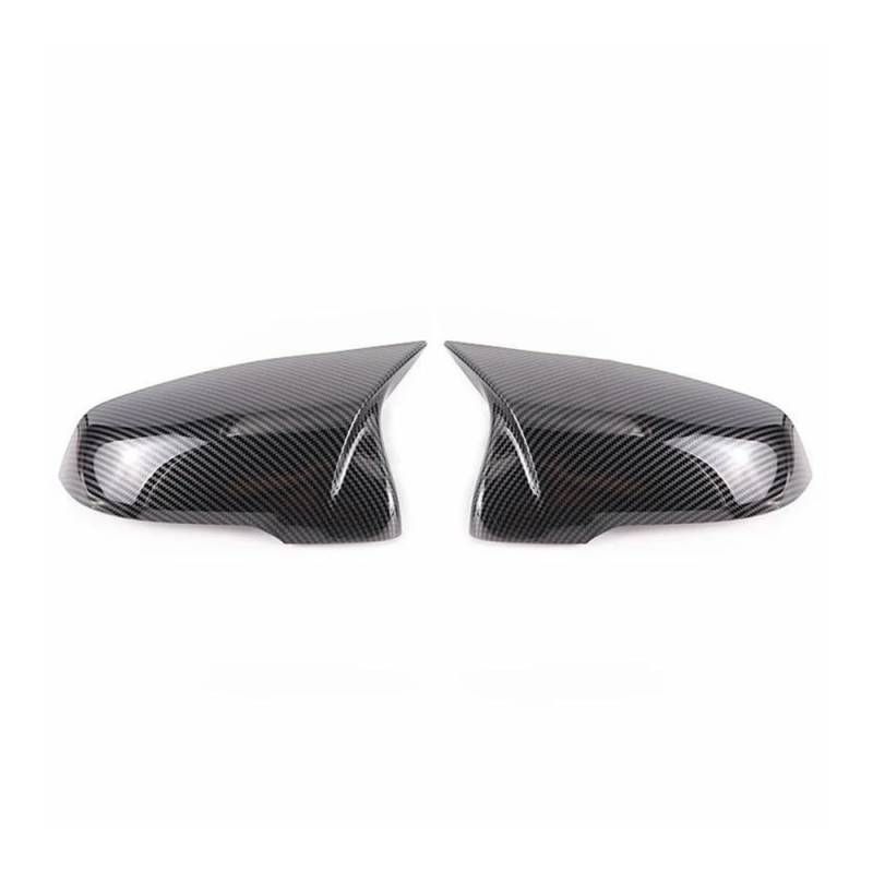 Seitenspiegel Abdeckkappen Für 1 2 3 4 X Serie Spiegelkappe Gloss Black Side Mirror Cover Cap Rearview -M4 Style F20 F21 F87 M2 F23 F30 F32 F36 X1 E84 Rückspiegelabdeckkappe(Carbon Pattern-2pcs) von MODADA