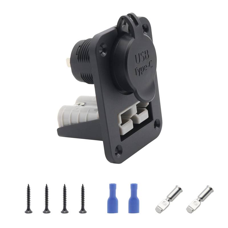 MOIDHSAG 3 1 A/PD18W Lade Buchse 12V 24V Auto Lade Adapter Stecker Mit Montiert Platte Für Auto von MOIDHSAG