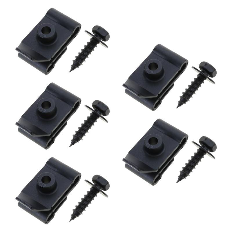 MOIDHSAG 5/10Pcs Mutter Clip Metall U Typ Auto U Mutter Schraube Basis Ersatz Für Auto Motor Kotflügel Stoßstange von MOIDHSAG