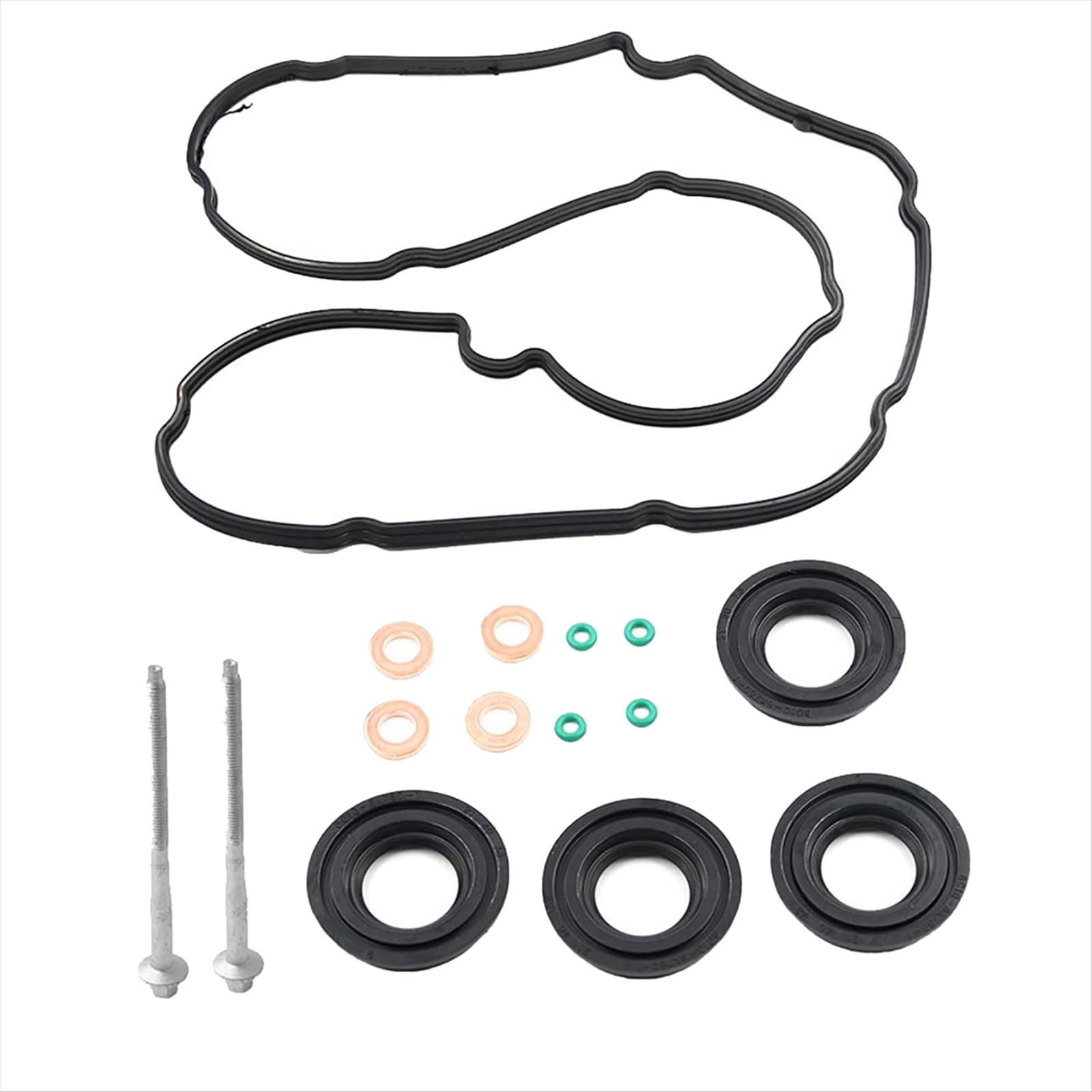 MOIDHSAG Kompletter Kits Dichtungssatz Mit Einspritzventil Klemmbolzen Metalldichtungssätze Motorreparaturlösung 1372494 Ersatz Passend Für MK7 von MOIDHSAG