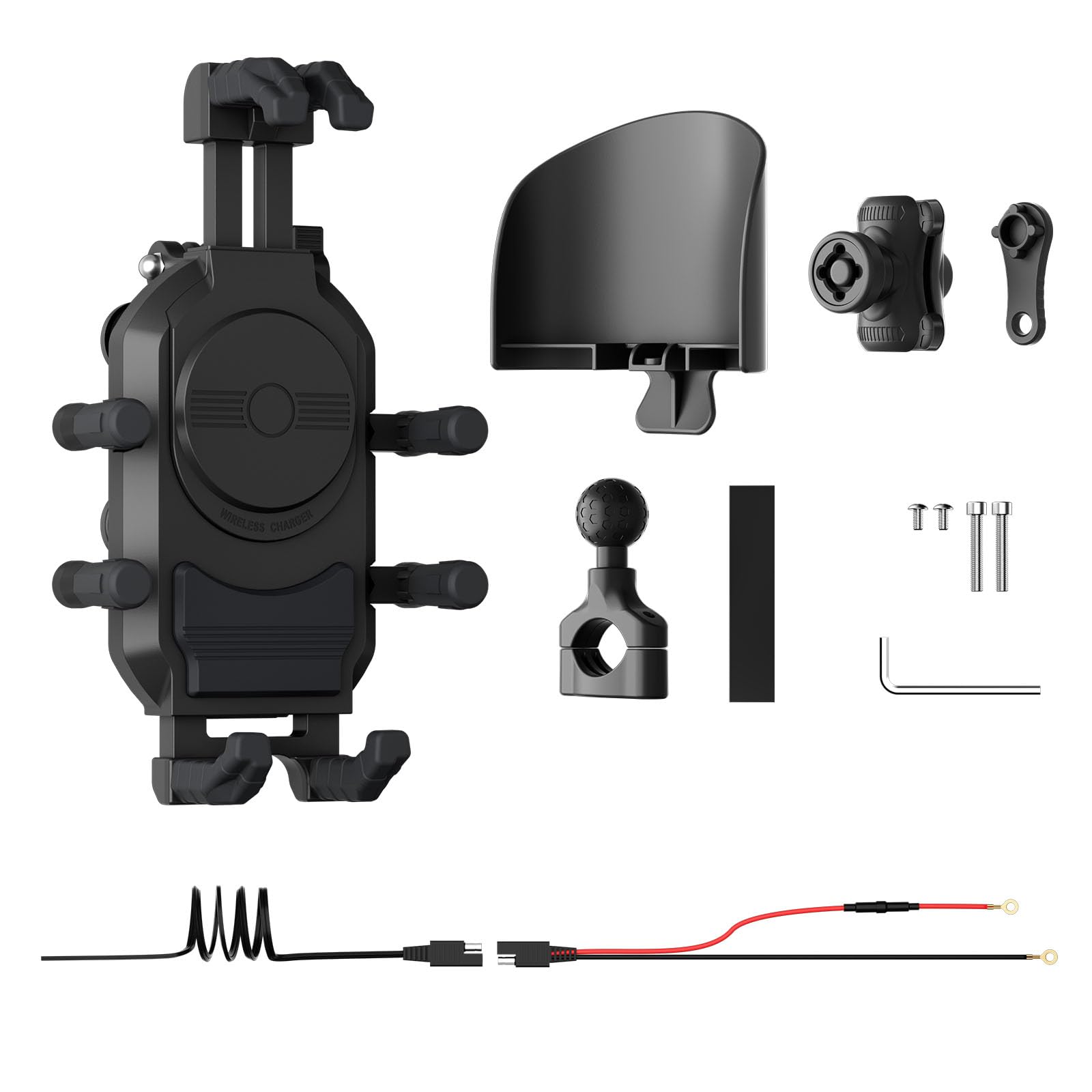 MOIDHSAG Telefonhalter Kabellose Ladestation 15 W Schnelllade Telefonhalterung Handy Navigationshalterung von MOIDHSAG