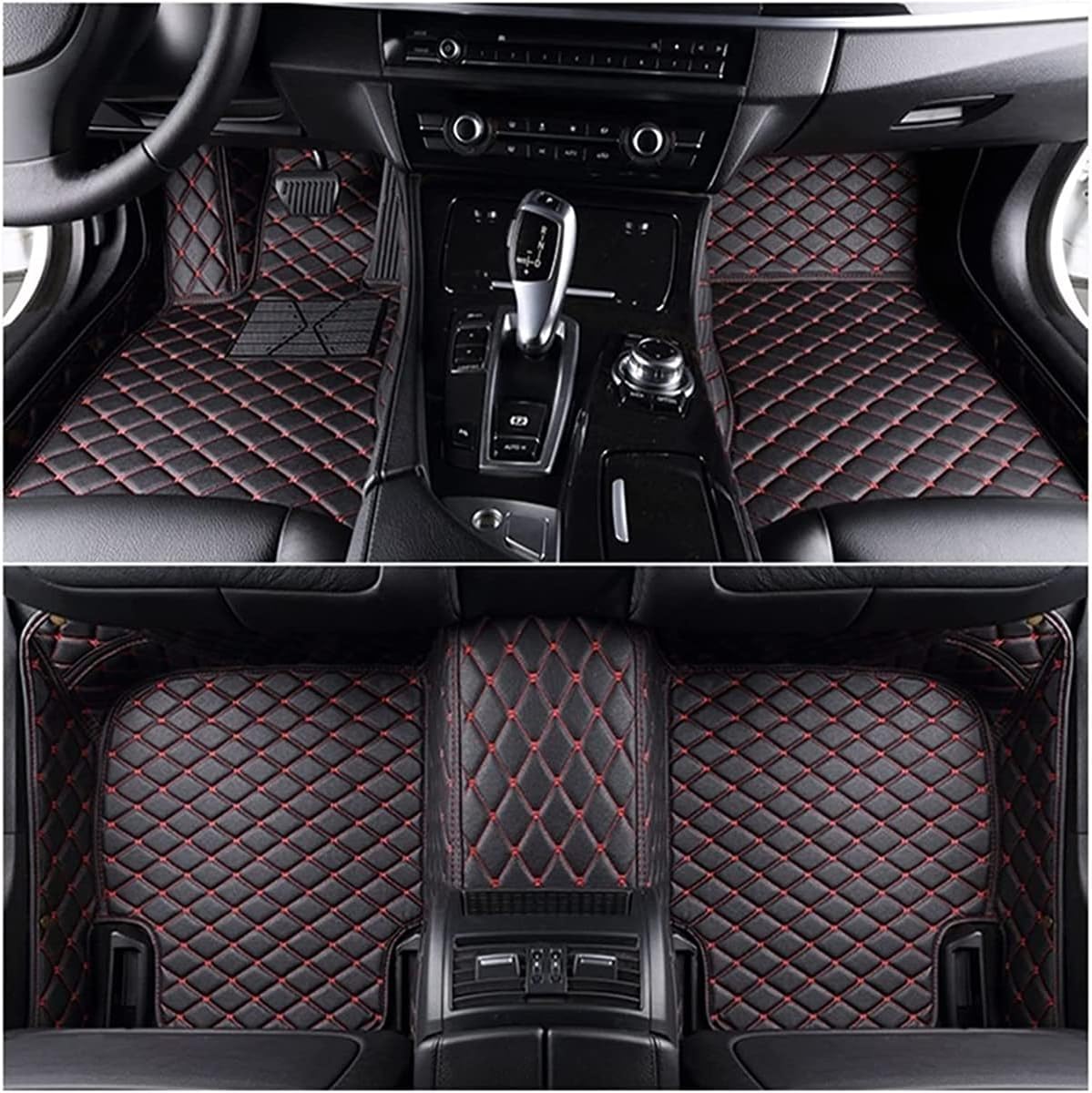 All-Inclusive Leder Auto-Fußmatten für Lexus RX 2009-2015,Allwetter Wasserdichtes Antirutsch verschleißfest Bodenmatte,Innen Zubehör,C von MOINK
