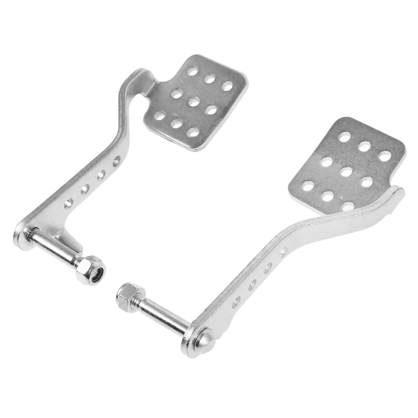 MOLUCKFU 1 Paar Kart-drift-rennen Kart-gaspedal Gaspedalsatz Go-kart-bremspedalsatz Gaspedale Go-kart-bremse, Gaspedal Go-kart-kit Go-kart-teile Bremspedal Für Go-kart Silver Eisen von MOLUCKFU